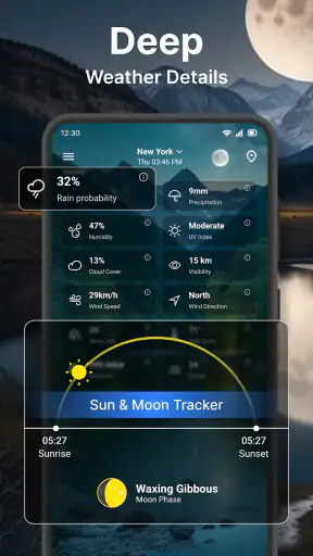 मौसम का पूर्वानुमान ऐप screenshot