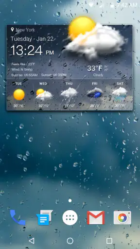 मौसम पूर्वानुमान विजेट screenshot