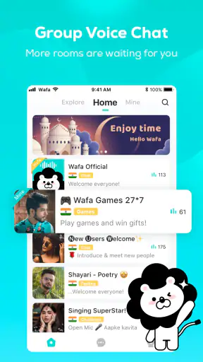 वफा - भारतीय वॉयस चैट ऐप screenshot