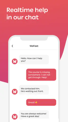 विफास्त — कूरियर वितरण सेवा है screenshot
