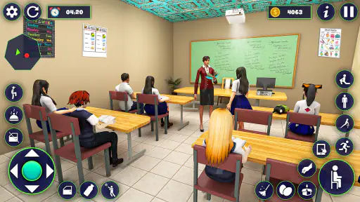 वर्चुअल हाई स्कूल गर्ल लाइफ 3d screenshot