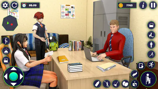 वर्चुअल हाई स्कूल गर्ल लाइफ 3d screenshot