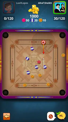 वर्ल्ड ऑफ कैरम- 3 डी बोर्ड गेम screenshot