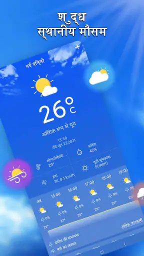 स्थानीय मौसम：मौसम पूर्वानुमान screenshot