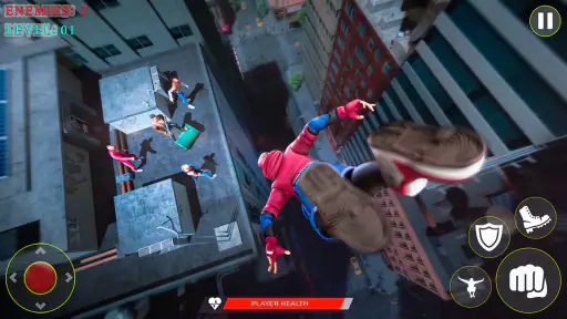 स्पाइडर फाइटर गेम: हीरो रस्सी। screenshot