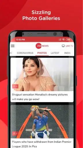 ज़ी न्यूज - हिंदी न्यूज, लाइव ट screenshot