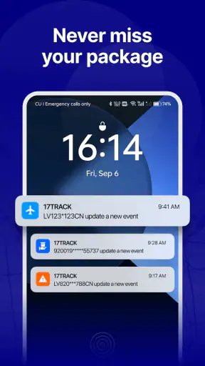 17TRACK Tracciamento Pacchi screenshot