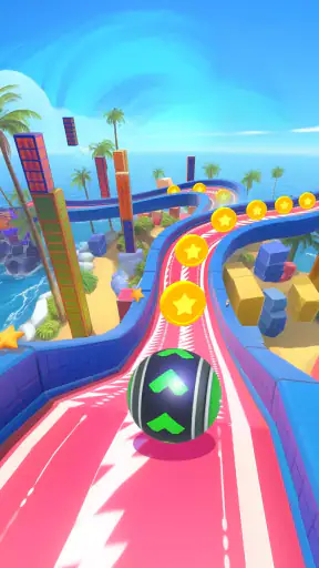 3D Super Rolling Ball Race screenshot