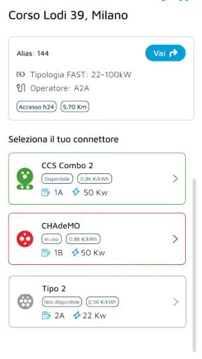 A2A E-moving screenshot