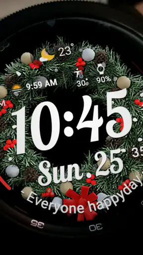 ACRO Happy Christmas Watchface screenshot