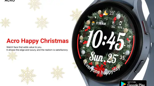 ACRO Happy Christmas Watchface screenshot