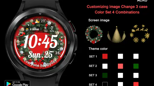 ACRO Happy Christmas Watchface screenshot