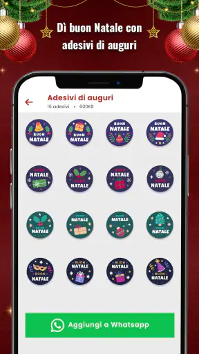 Adesivi Natalizi per WhatsApp screenshot