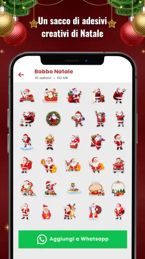 Adesivi Natalizi per WhatsApp screenshot