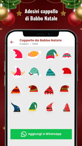 Adesivi Natalizi per WhatsApp screenshot
