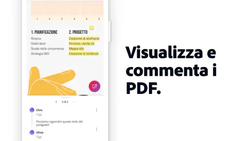 Adobe Acrobat Reader per PDF screenshot