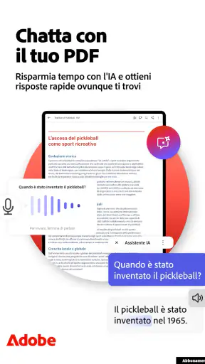 Adobe Acrobat Reader per PDF screenshot
