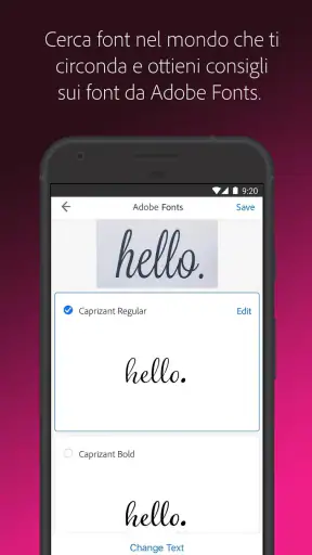 Adobe Capture: Strumento Ps,Ai screenshot