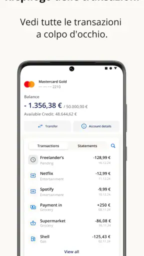 Advanzia screenshot