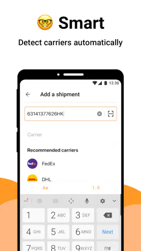AfterShip Cerca Spedizioni screenshot