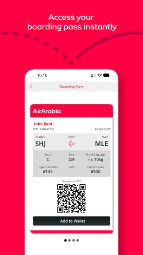 Air Arabia (official app) screenshot
