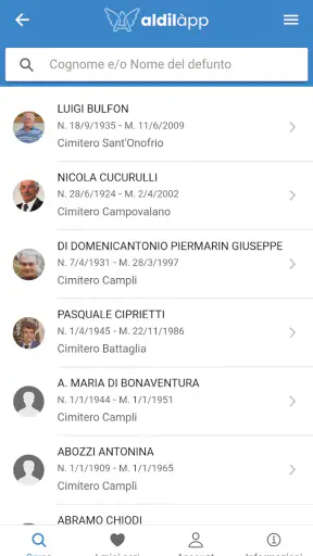 Aldilapp screenshot