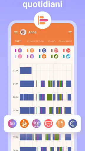 Allattamento Diario neonato screenshot
