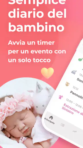 Allattamento e Tracker neonato screenshot