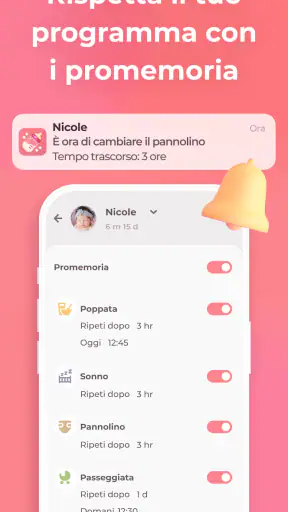 Allattamento e Tracker neonato screenshot