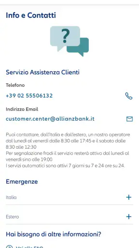 Allianz Bank screenshot