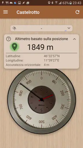 Altimetro preciso screenshot