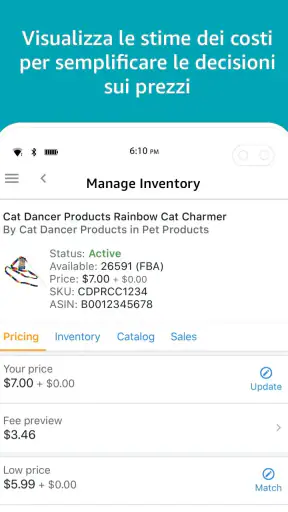 Amazon Venditore screenshot