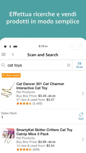 Amazon Venditore screenshot