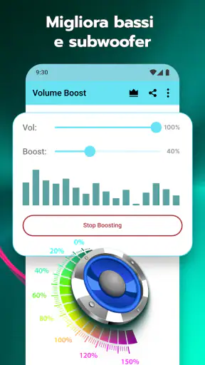 Amplificatore di volume screenshot