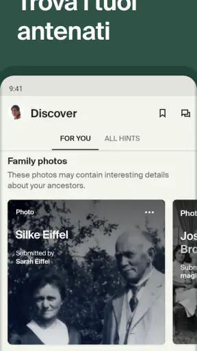 Ancestry: storia familiare screenshot