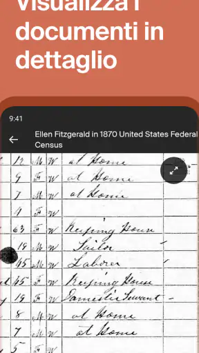 Ancestry: storia familiare screenshot
