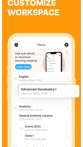 Anki Pro: Flashcards Learning screenshot