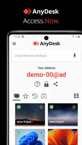 AnyDesk Desktop remoto screenshot