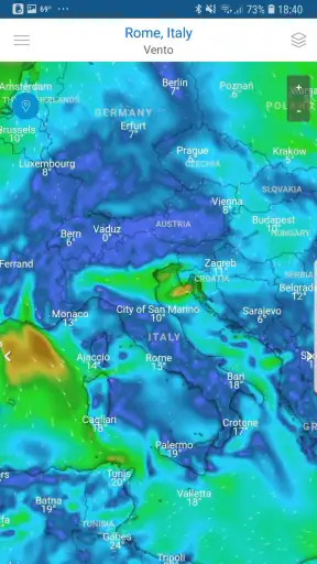 App di previsioni del tempo screenshot