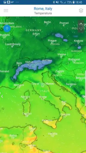 App di previsioni del tempo screenshot