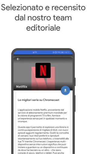 App per Chromecast screenshot