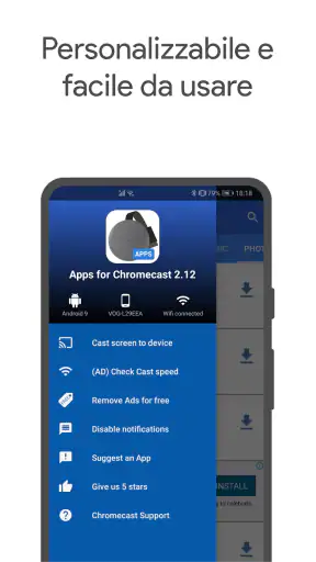 App per Chromecast screenshot