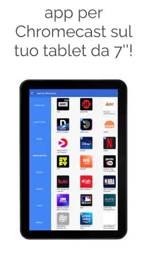 App per Chromecast screenshot