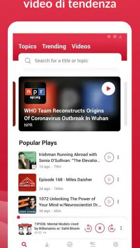 App Podcast offline: Player FM screenshot