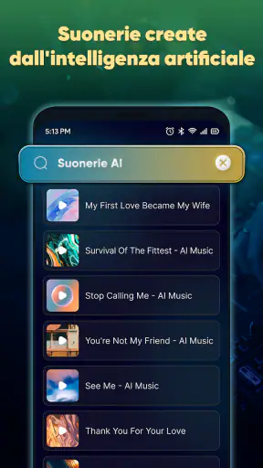 App Suoneria per Android screenshot