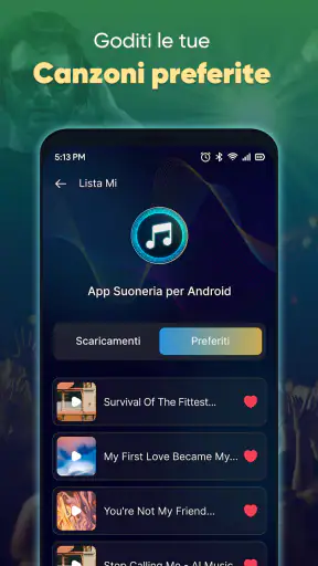App Suoneria per Android screenshot