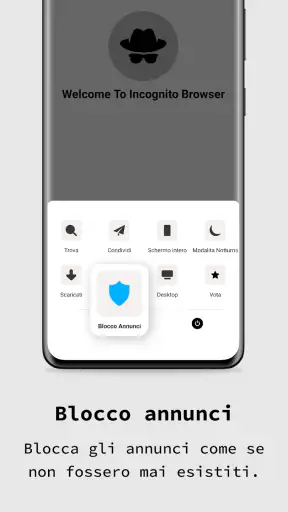 Applicazione browser privata screenshot