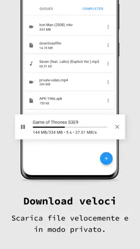 Applicazione browser privata screenshot