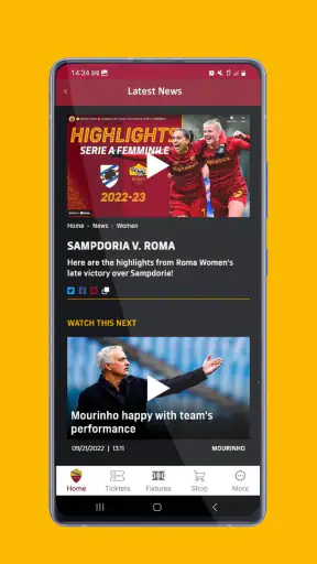 AS Roma Mobile 2.0.0 screenshot