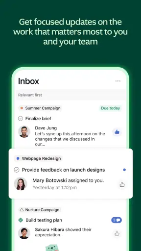 Asana screenshot